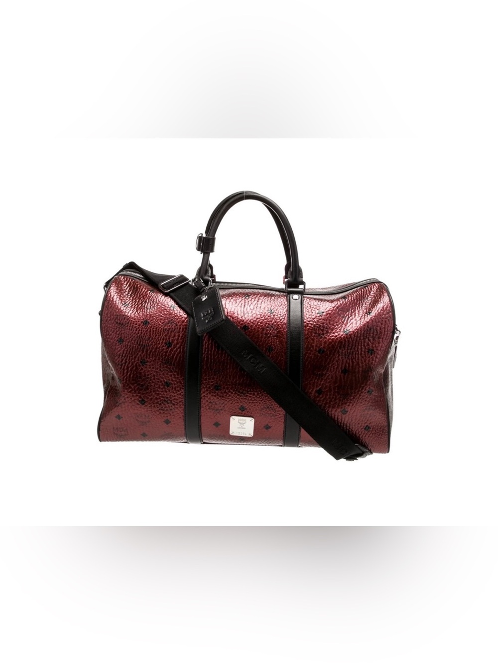 MCM Metallic Visetos Duffle Bag